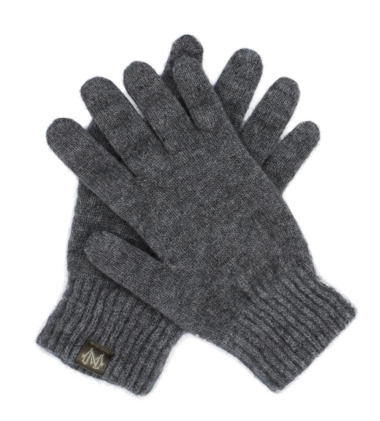Merino Possum Gloves Grey