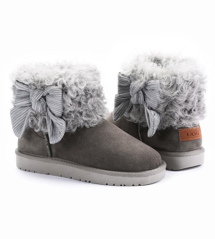 furry ugg boots black
