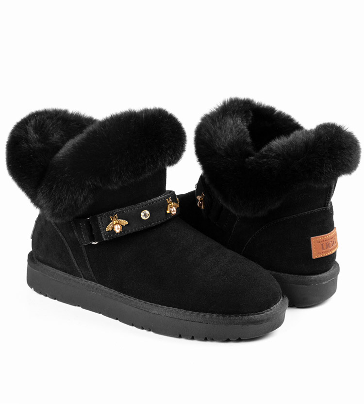 Ugg Polly Buckle Boot Black