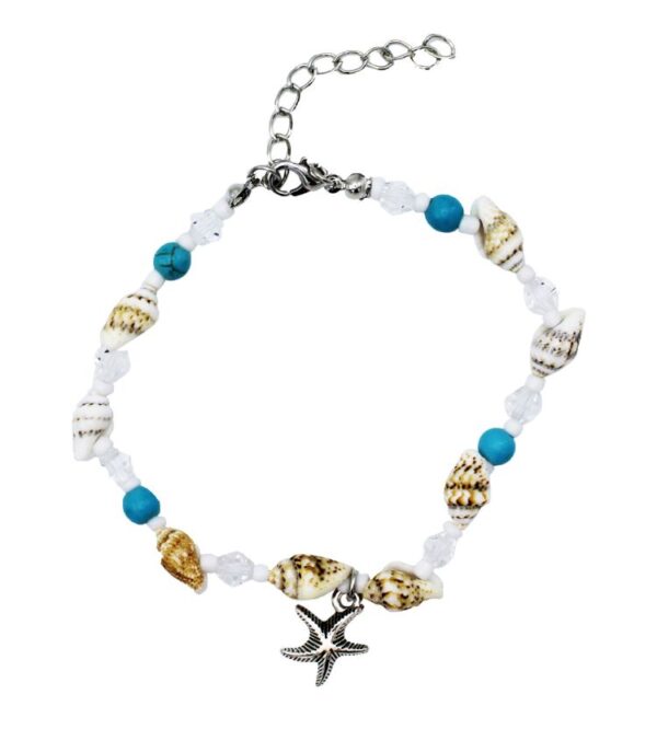 68437 - Starfish & Shell Anklet