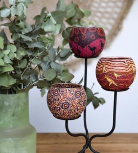 Aboriginal Candle Holders