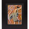 Framed Aboriginal Emu Art