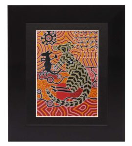 Aboriginal Kangaroo Framed Art