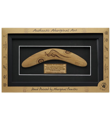 Framed Aboriginal Boomerang