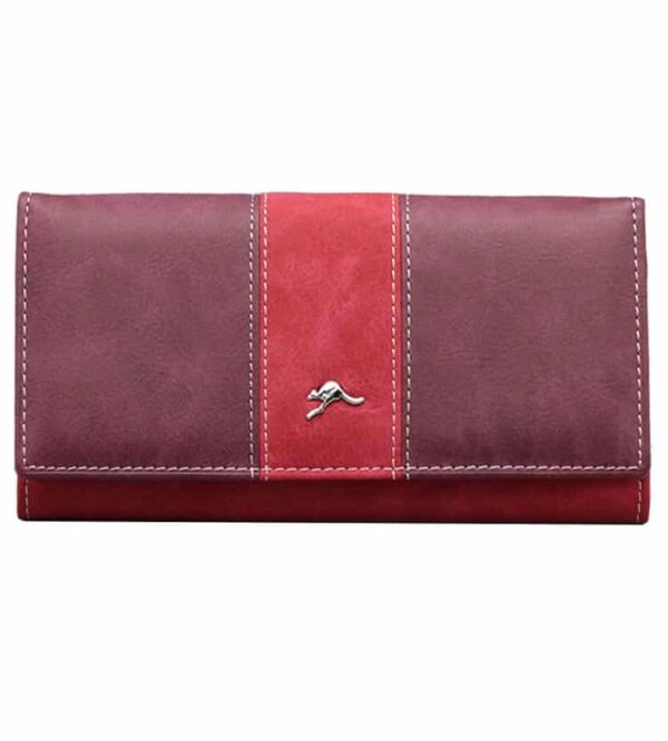 Kangaroo Pin Ladies Purse Purple