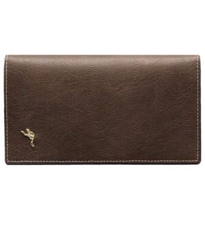 Kangaroo Pin Ladies Purse Brown