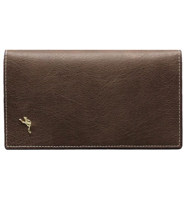 Kangaroo Pin Ladies Purse Brown