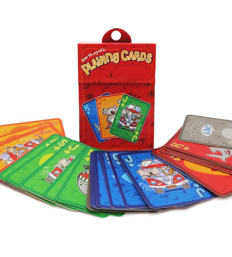 Kids Playing Cards Red Edition
