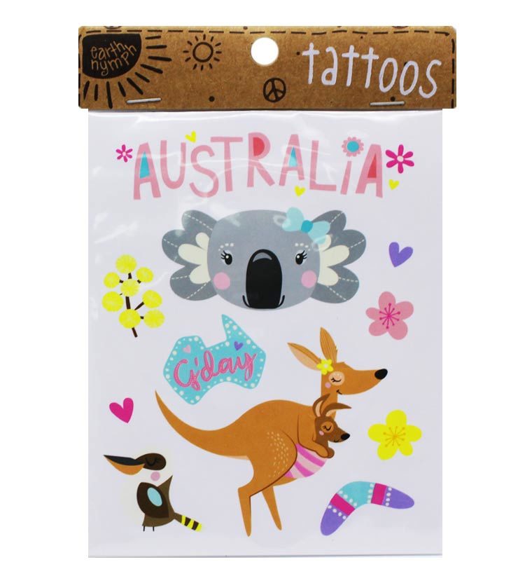 Girls Australiana Tattoo Pack