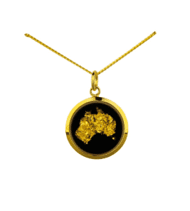 Gold leaf Australia pendant