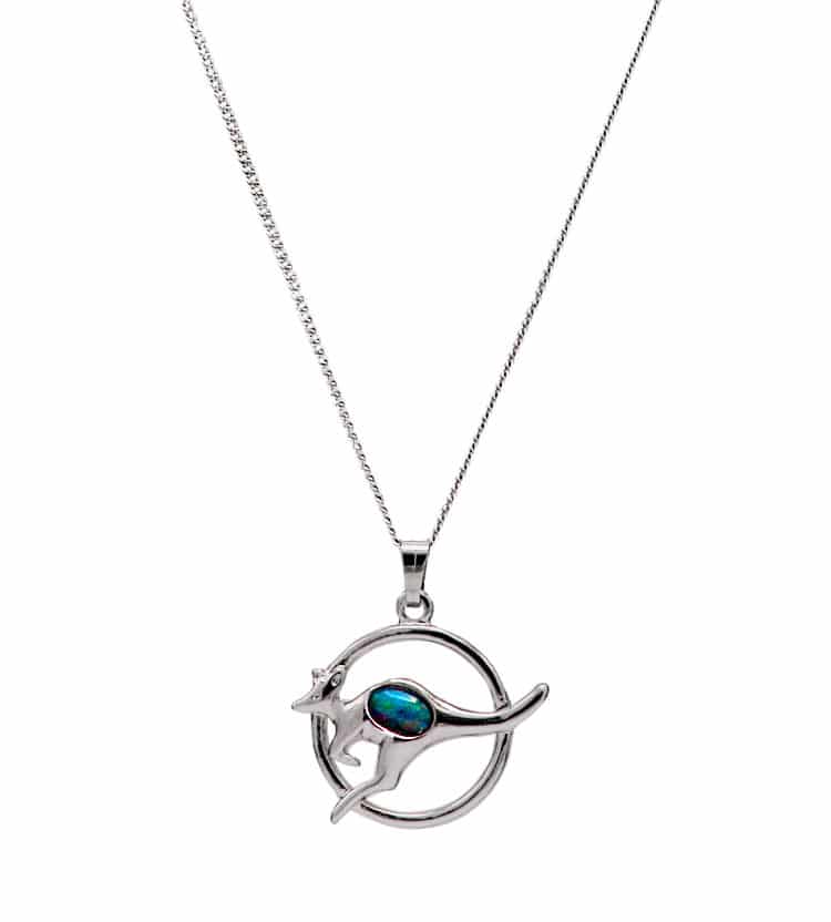 Opal Kangaroo Necklace