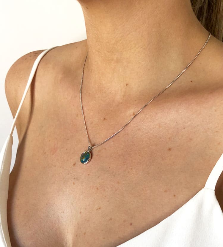 Bioluminescence Opal Necklace – Long Lost Jewelry