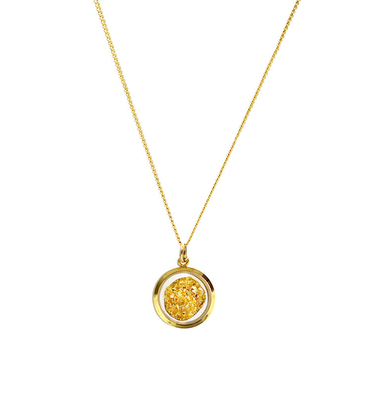 Gold Leaf Pendant Necklace