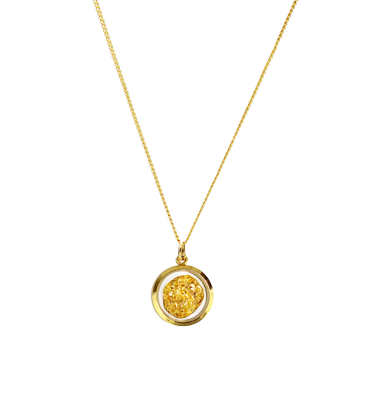 Gold Round Pendant Necklace | Australia the Gift | Australia's No. 1 ...