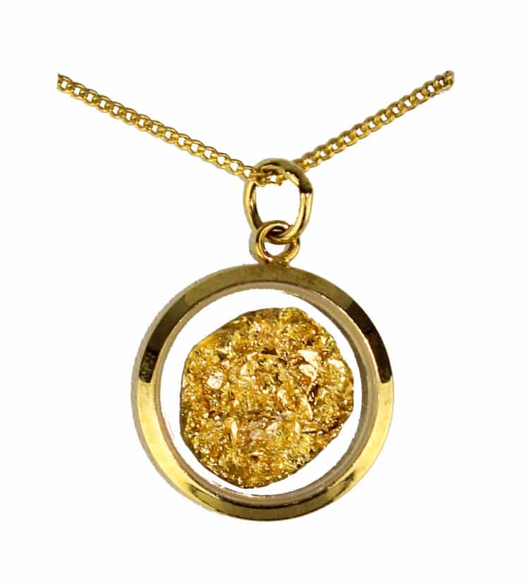 Gold Round Pendant Necklace | Australia the Gift | Australian Souvenirs ...