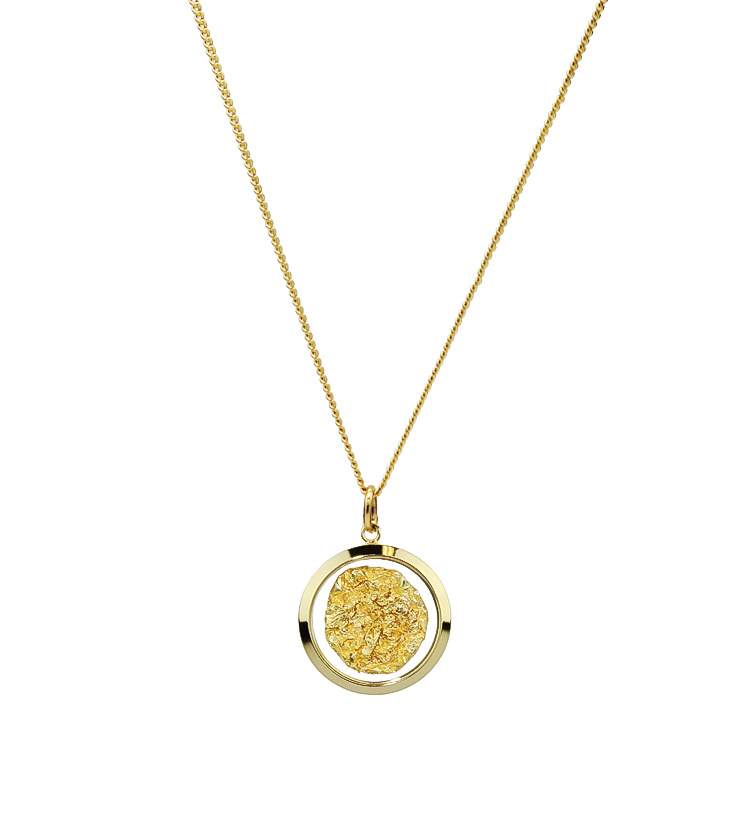Gold & Glass Large Round Necklace | Australia the Gift | Australia's No ...