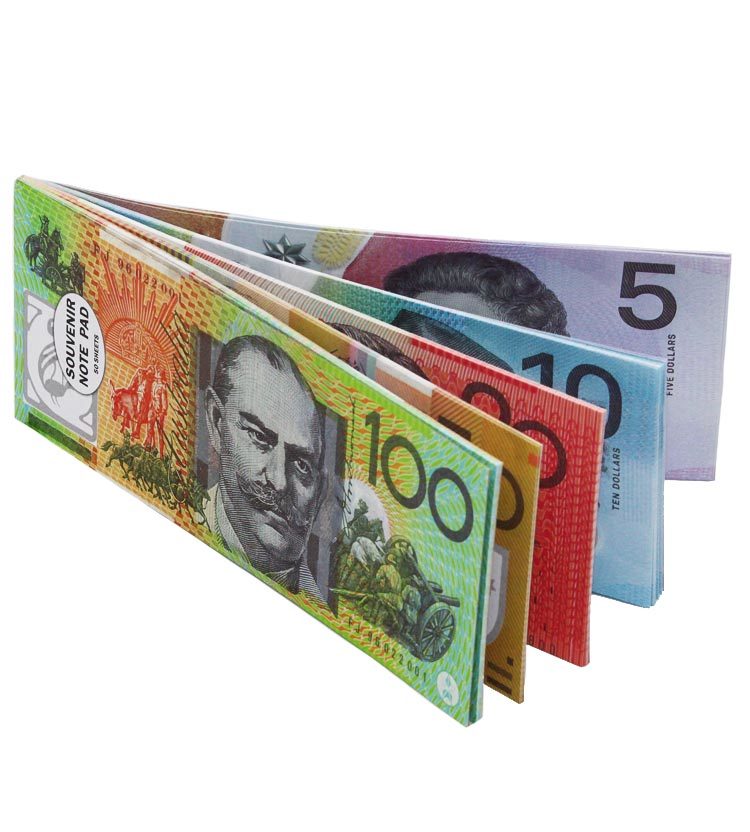 Australian Money Notepad