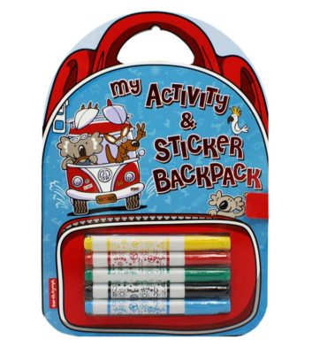 Kids Activity Book Backpack Aussie Boy