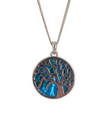 Paua Shell Tree Necklace