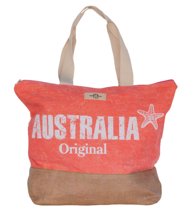 Pink Australia Beach Bag