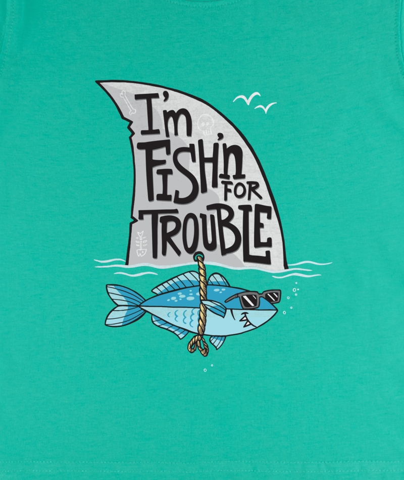 Fish Trouble Boys T-Shirt - Australia the Gift, Australia the Gift