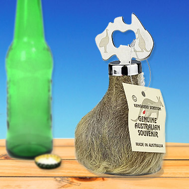 Kangaroo Scrotum Bottle Openers