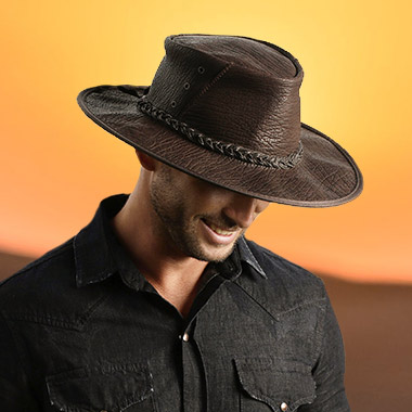 Mens Leather Hats