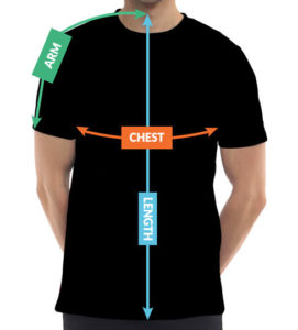 Mens Australia T-Shirts Sizing