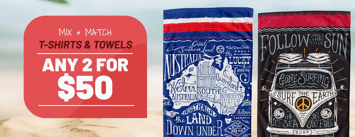 Australian Souvenir Beach Towels
