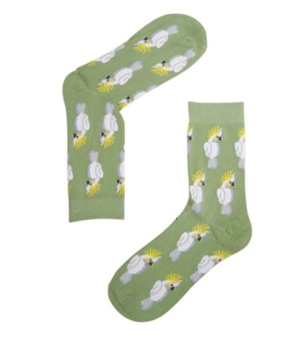 18341 - Green Cockatoo Socks