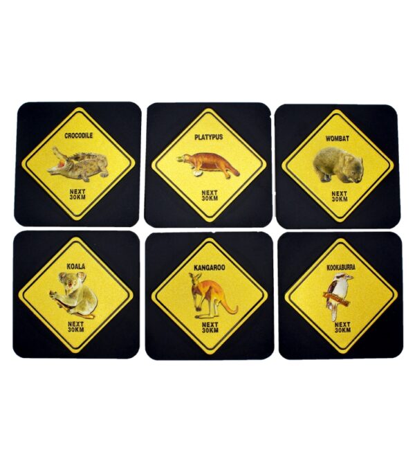 51151 - Roadsign Animals Coaster Set