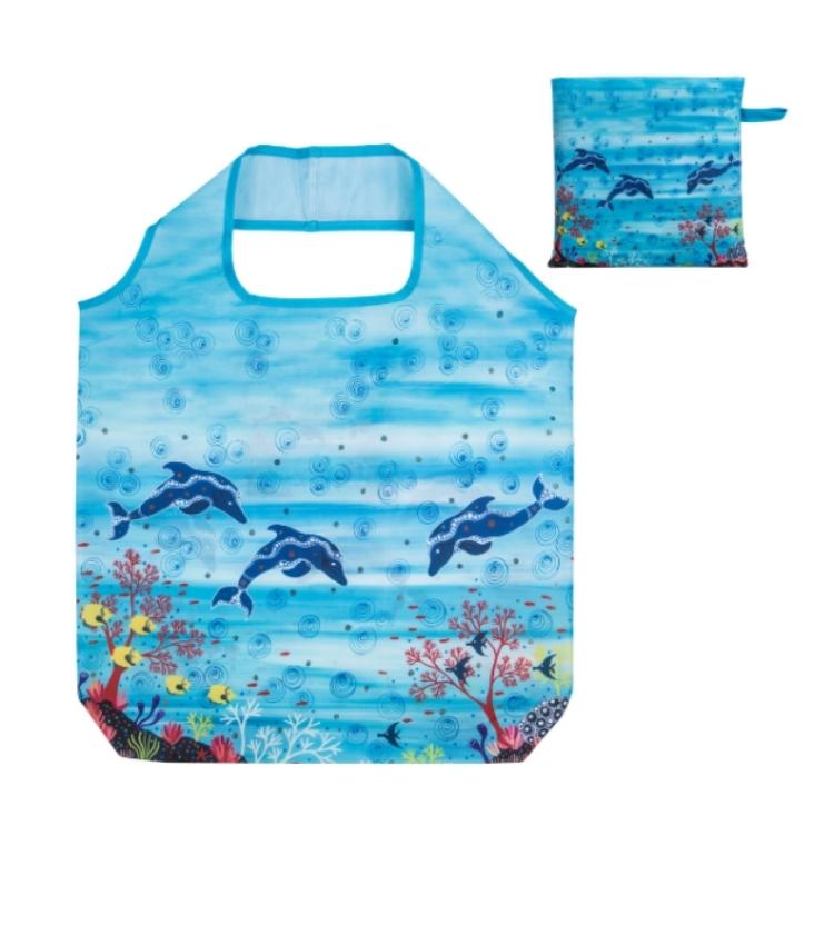 Recycled Plastic Bottle Bag 45cm Dolphin | Australia the Gift ...