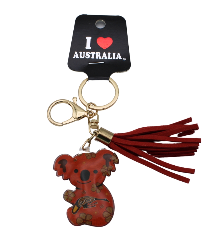Koala with Tassel Keyring - Australia's No1. Souvenir Store