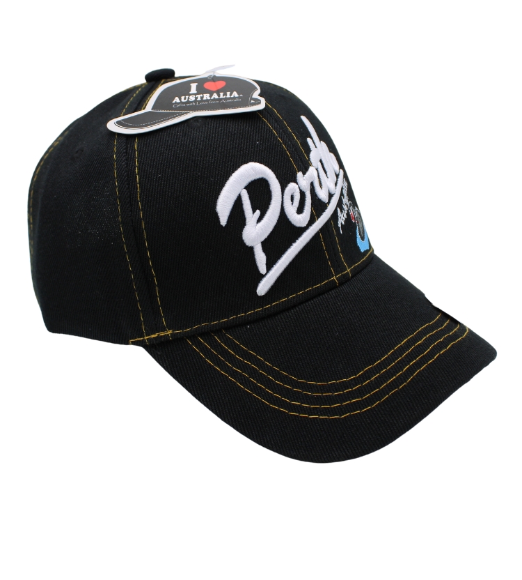 Black Perth Swan Cap - Australia's No1. Souvenir Store