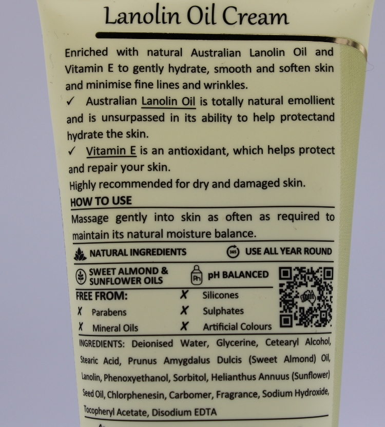 Australian Lanolin Oil Day Moisturising Cream with Vitamin E 100g ...