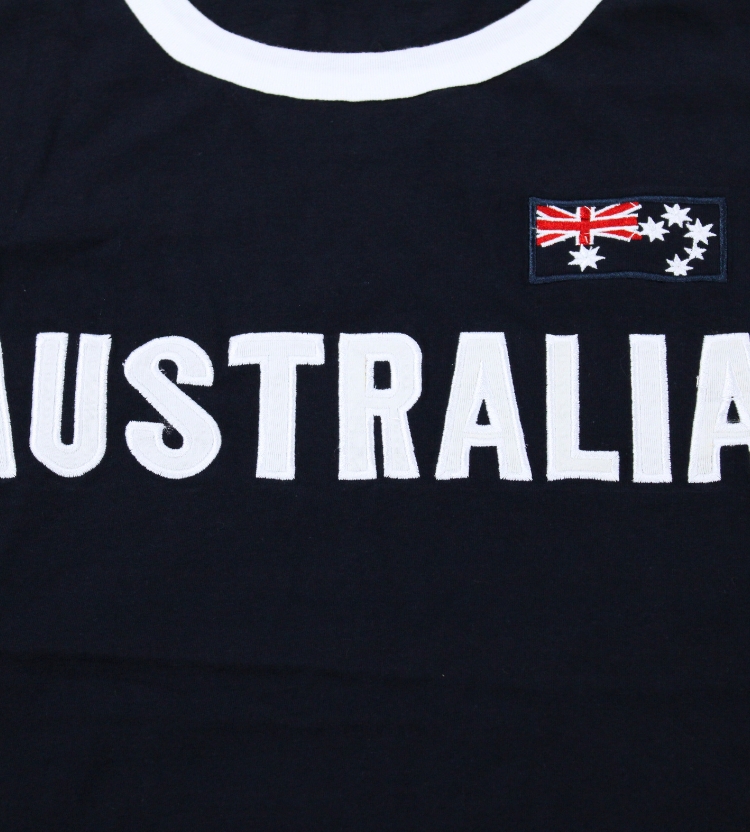 Navy and White Applique T-Shirt | Australia the Gift | Australia's No ...