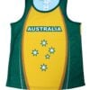 Green and Gold Australia Singlet