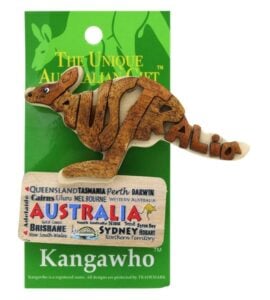 Wooden Australia Kangaroo Magnet
